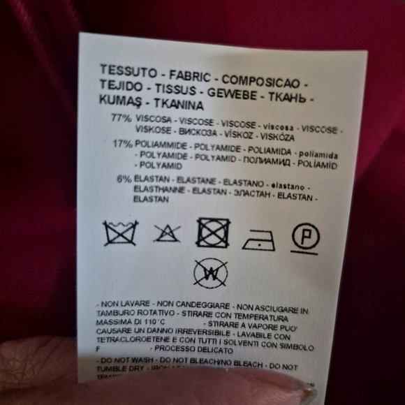 EMPORIO ARMANI  Red Ruched Wrap Midi Dress..SIZE:40 - Picture 16 of 16